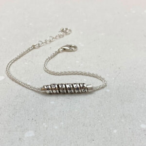 Israeli Jewelry, Hebrew Engraved Bracelet