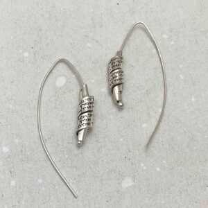 Hebrew Engraved Women's Priestly Blessing Drop Earrings