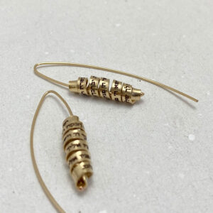 Women's Priestly Blessing Hebrew Engraved Drop Earrings