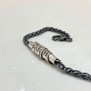 Israeli Jewelry, Hebrew Engraved necklace