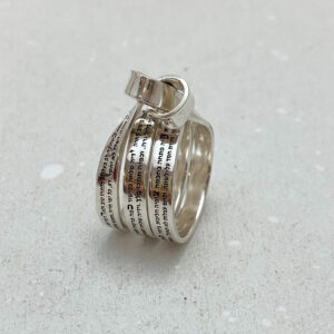 Israeli Jewelry, Hebrew Engraved Ring